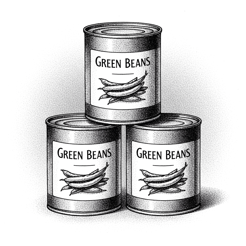 Canned green beans - deterministic